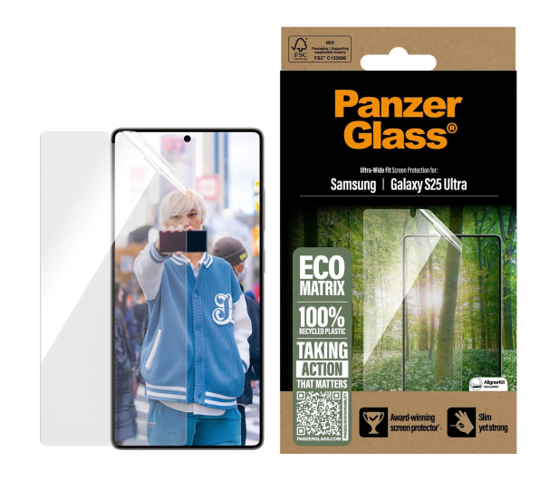 PanzerGlass Eco Matrix Ultra-Wide Fit do Samsung Galaxy S25 Ultra - 1538899 - zdjęcie